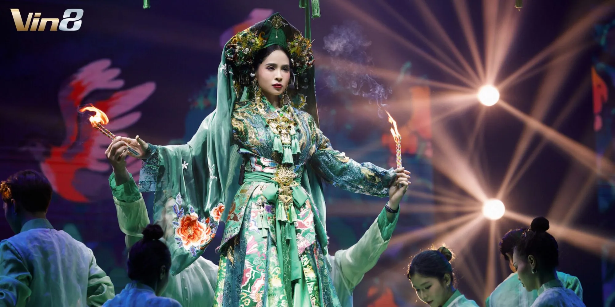Kiều Anh thành công trong tiết mục Cô Đôi Thượng Ngàn