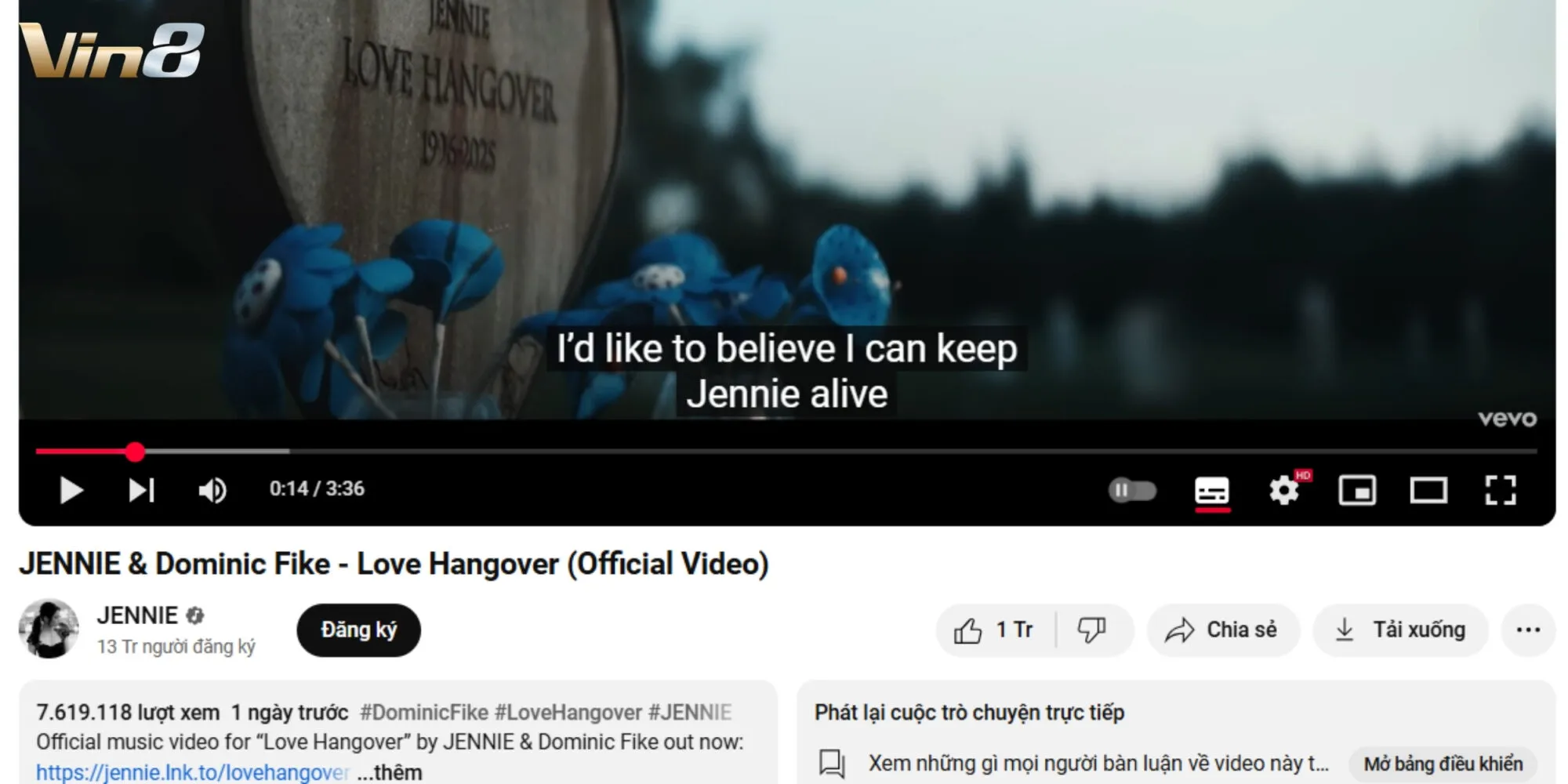 Love Hangover on top 1 trending chỉ sau 1 giờ lên sóng